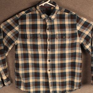 Woolrich Plaid Button Down Shirt Size Large